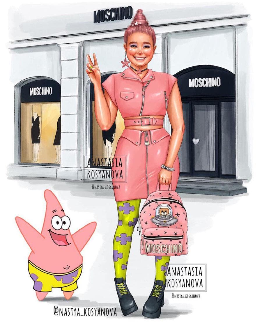 Fashion Illustrator hace que los personajes de dibujos animados sean elegantes y modernos