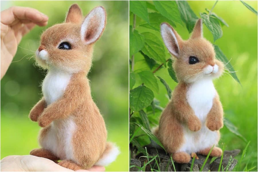 Conejo de jengibre |: Animales súper realistas y extra lindos creados por un artista ruso. bayas de cerebro