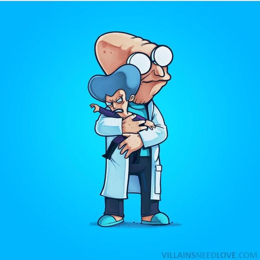Los villanos también necesitan amor - Serie de ilustraciones