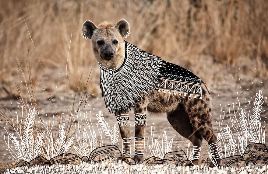 ¿Qué sucede cuando combinas animales salvajes y garabatos tribales?