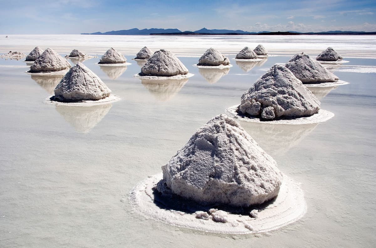 Sal de 8 salar de Uyuni en Bolivia