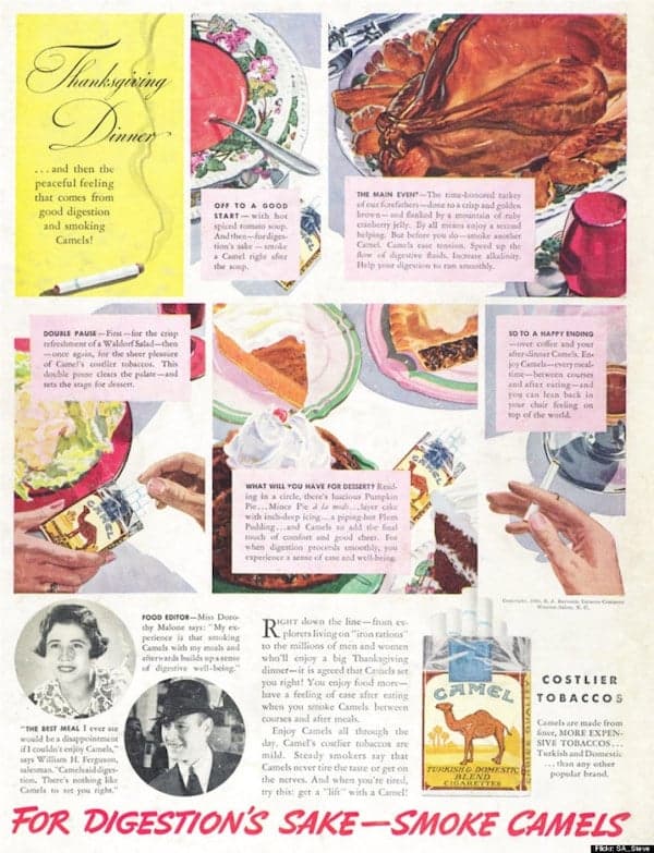 9 Definitivamente los anuncios de Acción de Gracias (también conocido como Vintage)