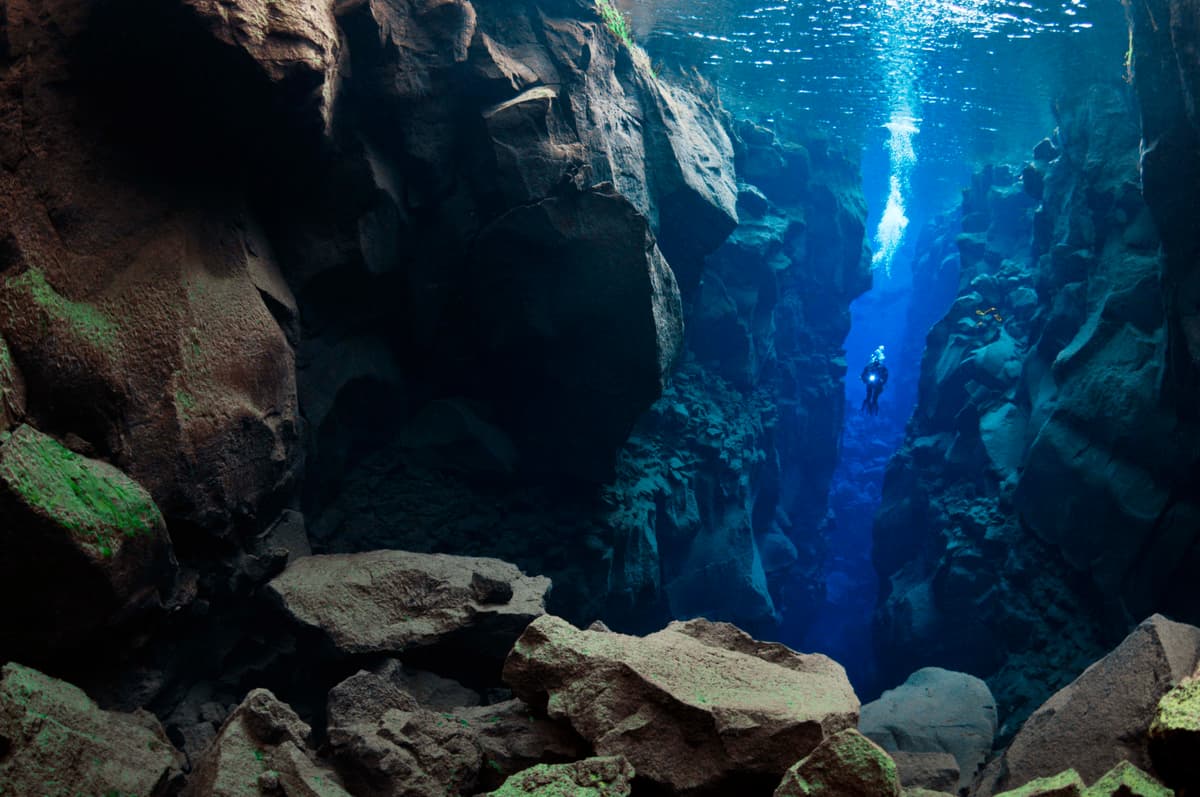 Silfra, Thingvellir Lake, Thingvellir National Park, Island Model Problem by Fotographer