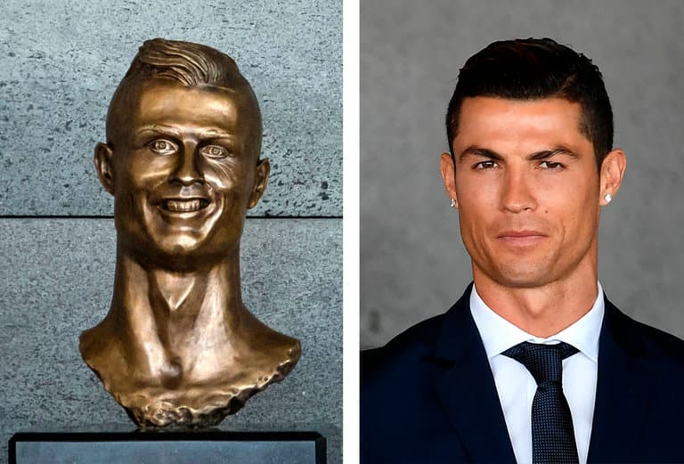 Bust CR7 es una obra de arte limpia