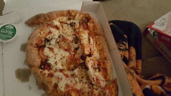 16 corazones Pizza Fail