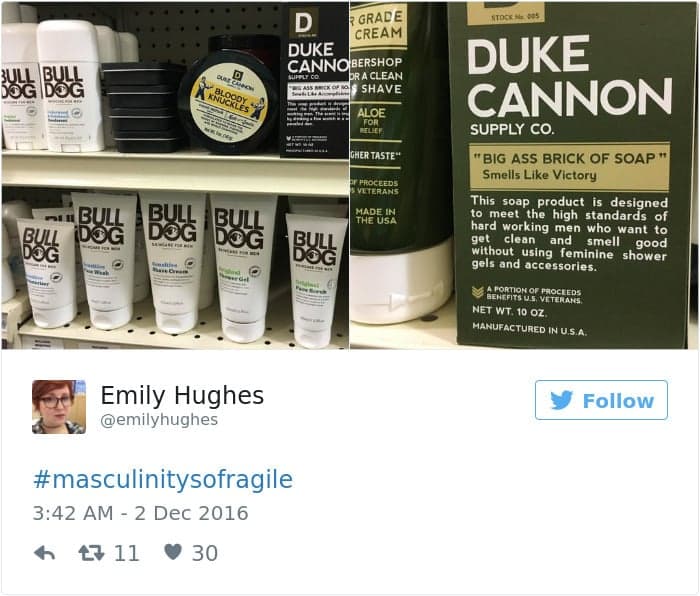 25 ejemplos de masculinidad frágil divertida