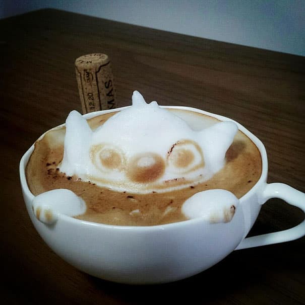 El increíble mundo del arte del café.