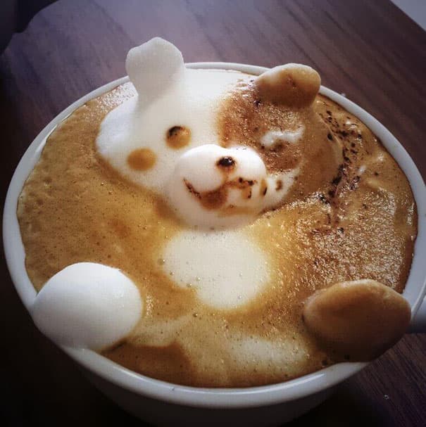 El increíble mundo del arte del café.