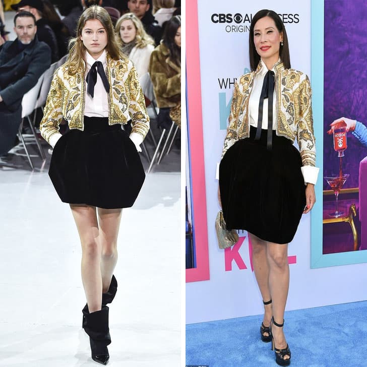 Lucy Liu - Alexandre Vautier |: ¿Quién lo lució mejor? 12 vestidos que las famosas sacaron de la pasarela | su belleza