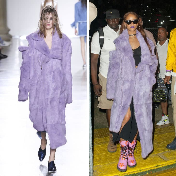 Rihanna - Márquez Almeida |: ¿Quién lo lució mejor? 12 vestidos que las famosas sacaron de la pasarela | su belleza