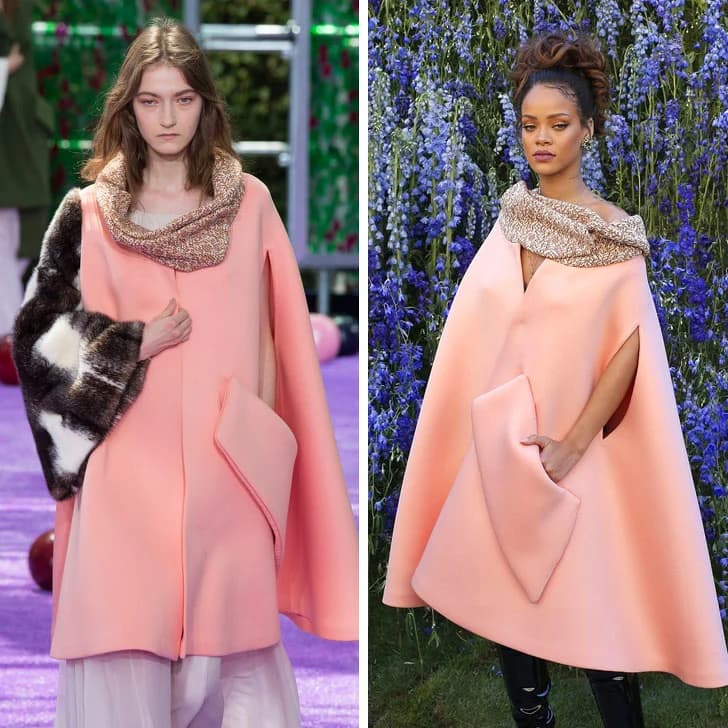 Rihanna - Christian Dior |: ¿Quién lo lució mejor? 12 vestidos que las famosas sacaron de la pasarela | su belleza