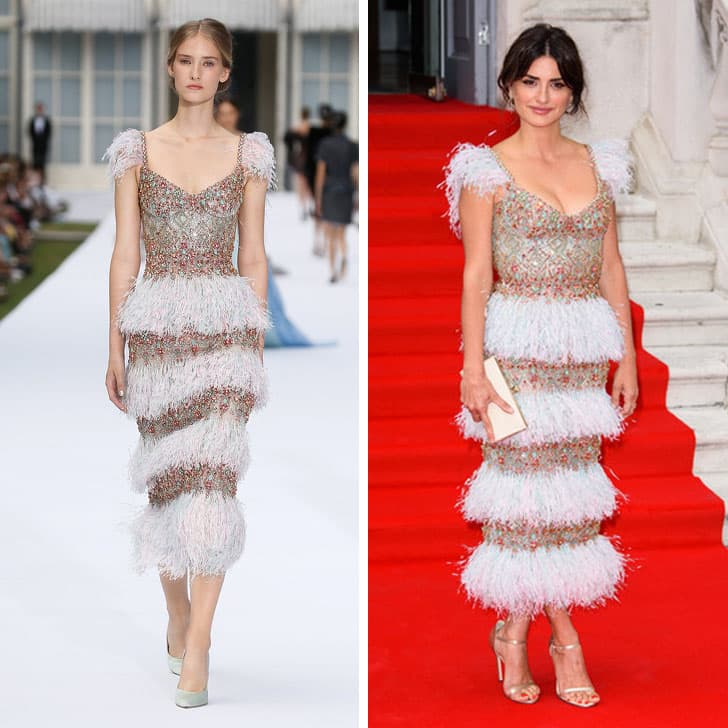 Penélope Cruz - Ralph y Russo |: ¿Quién lo lució mejor? 12 vestidos que las famosas sacaron de la pasarela | su belleza