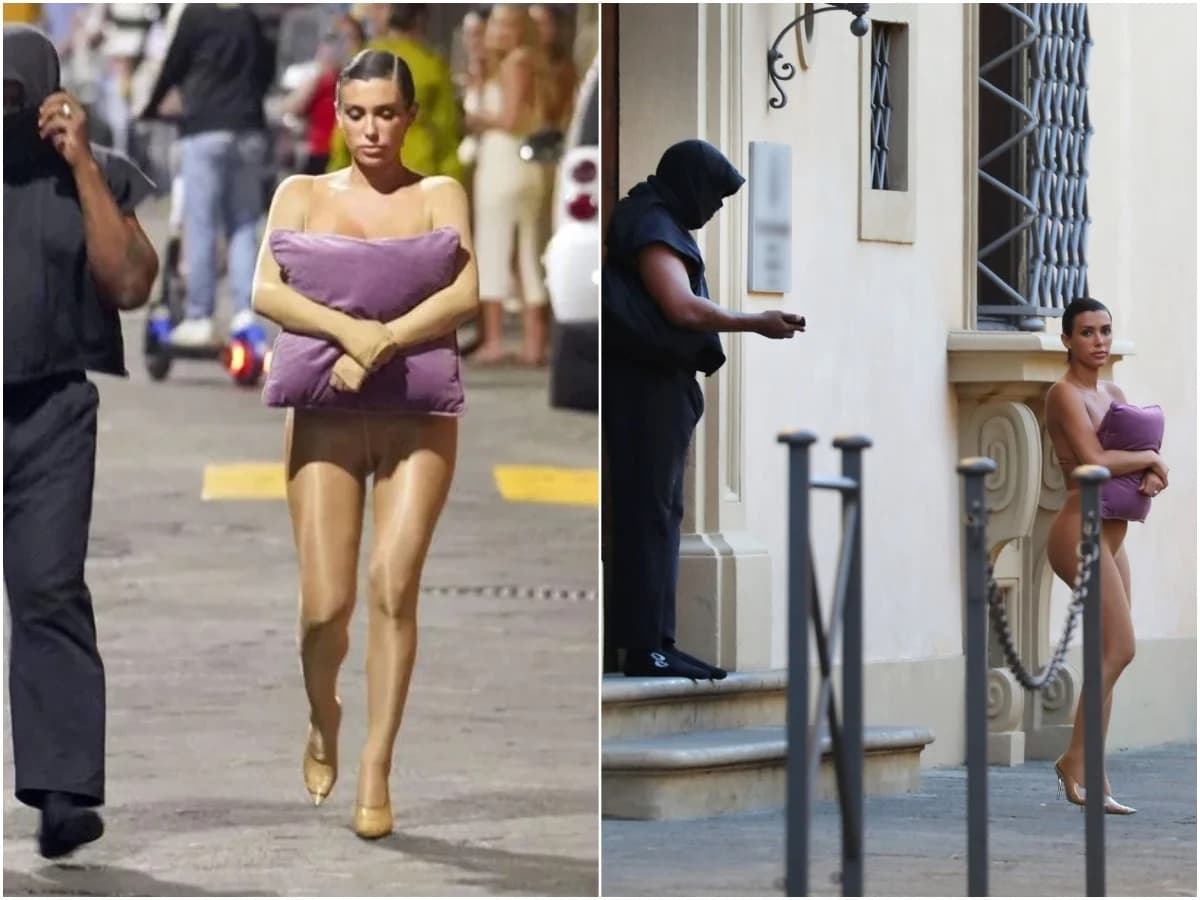 El conjunto más escalofriante de Bianca Censori como cónyuge de Kanye West.