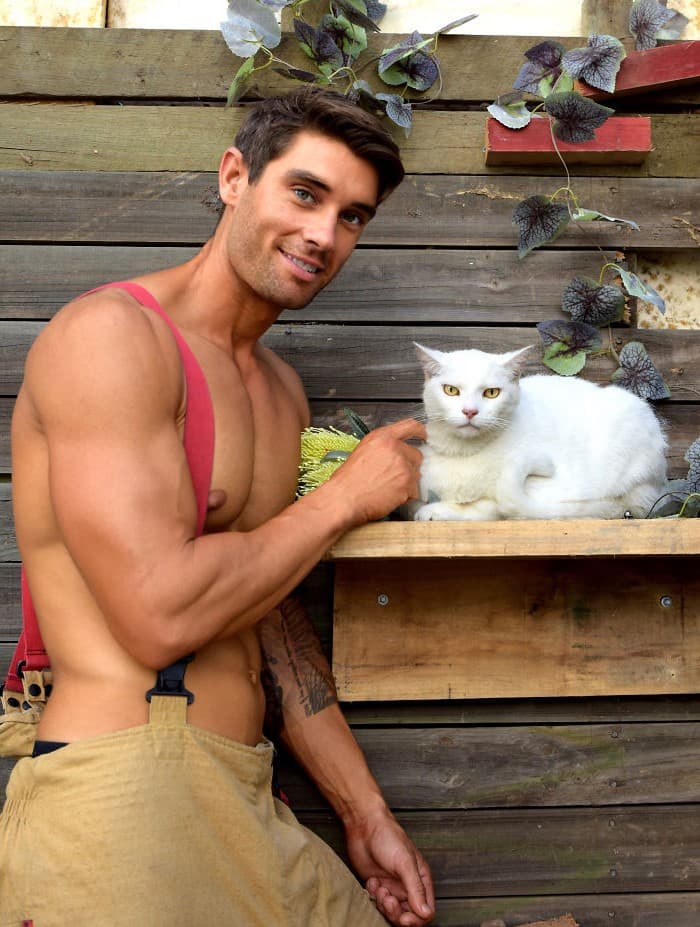 Los bomberos y animales australianos de Cats Hot nos derriten el corazón en el calendario benéfico 2020 | su belleza