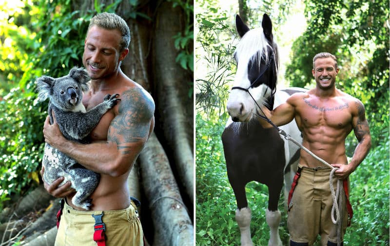 Los valientes bomberos y adorables animales australianos conquistan nuestros corazones en el calendario solidario 2020.