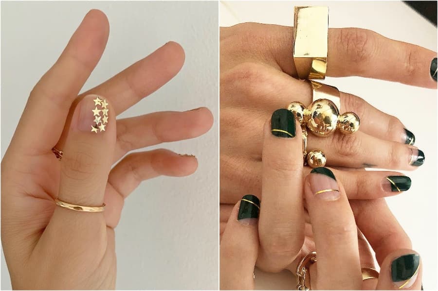 Diseños de uñas simples #7 | 34 mejores ideas de diseño de uñas de invierno |: Su belleza