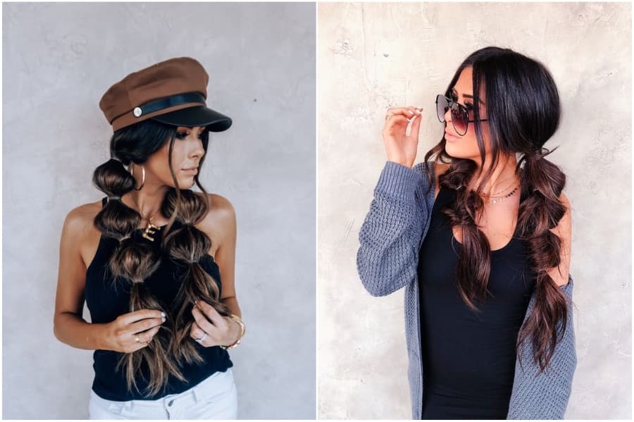 Colas de caballo de burbujas | 12 peinados bastante largos para el otoño de 2019 | su belleza