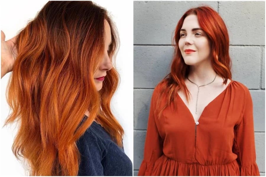 Naranja quemado |: 15 ideas modernas para el cabello rojo que debes probar | su belleza