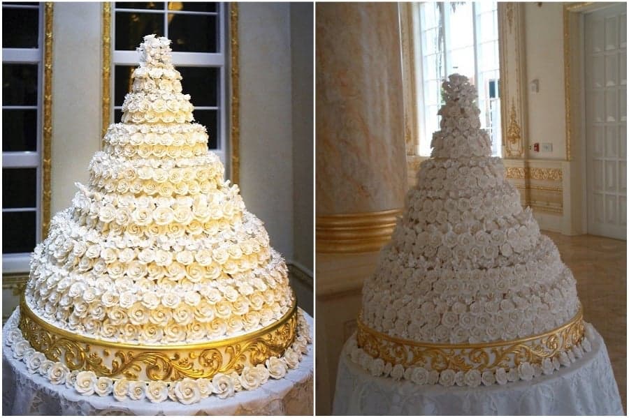 Pastel de bodas de Donald Trump y Melania - $50,000 | 8 de los pasteles de boda más increíbles (y caros) del mundo | su belleza