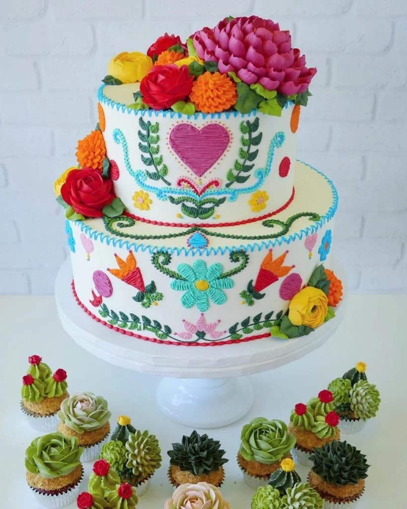 Pasteles bordados Leslie Vigil te traerá alegría #4 | Su belleza: