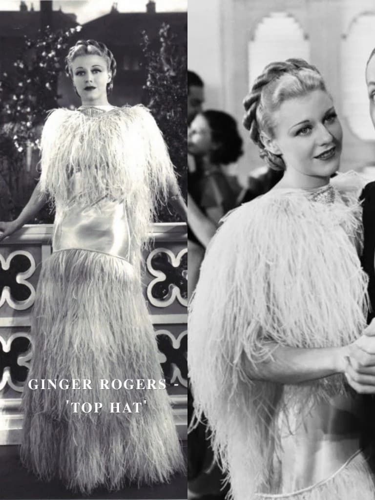 Ginger Rogers - Sombrero de copa | 15 disfraces icónicos de películas que desearías haber usado | Su belleza: