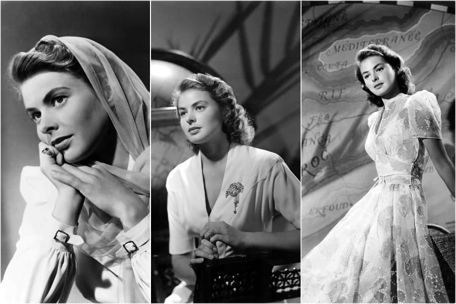 Ingrid Bergman |: 10 iconos de estilo de los años 30 y 40 | su belleza