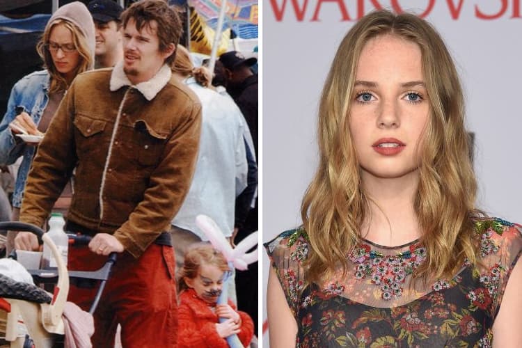 Maya Hawke de pequeña