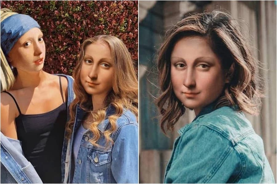 Selfies de la Mona Lisa