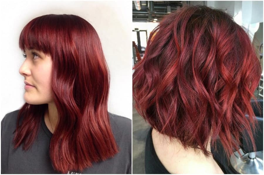 Rojo Rubí | 15 ideas modernas para el cabello rojo que debes probar | su belleza