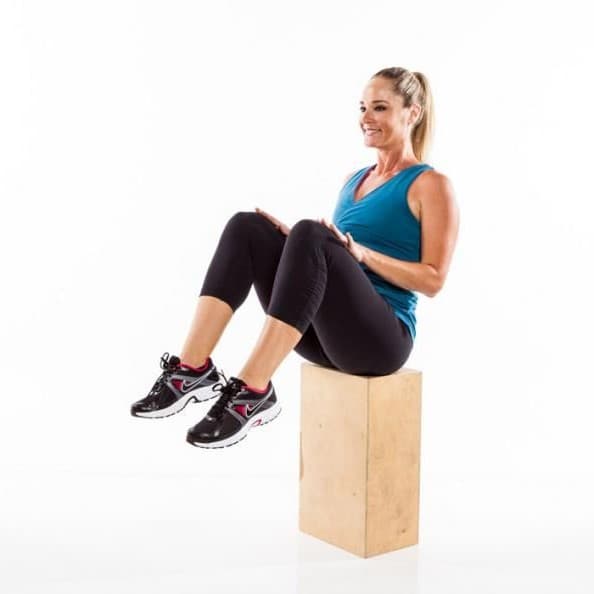 Flexiones con salto sentado | 12 entrenamientos HIIT para rodillas dañadas | su belleza
