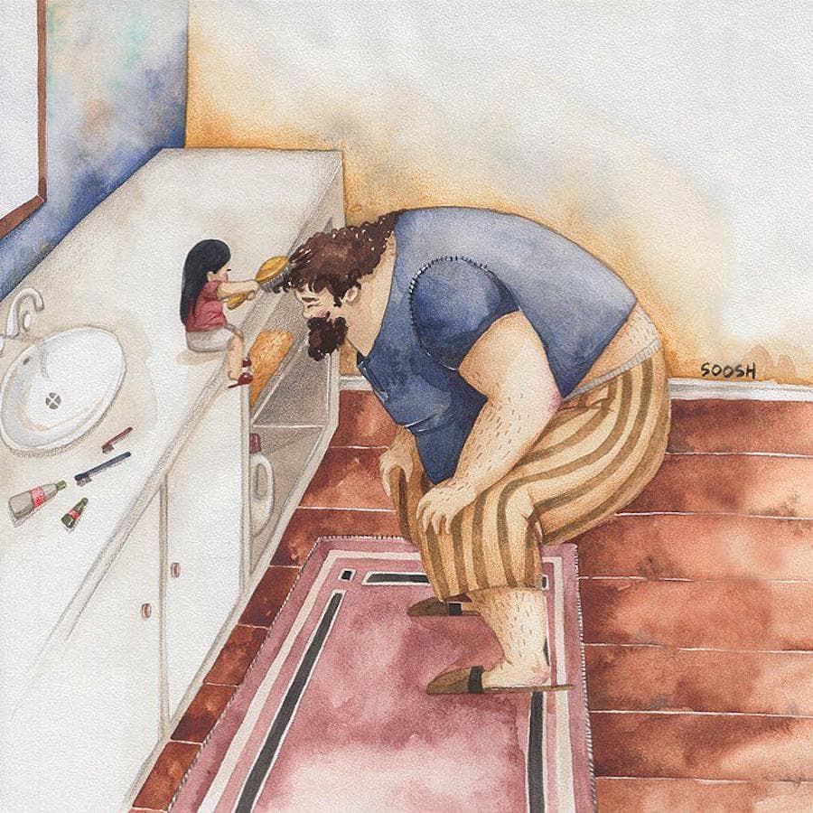 #10 | Conmovedoras ilustraciones de padre e hija de Sosh His Beauty