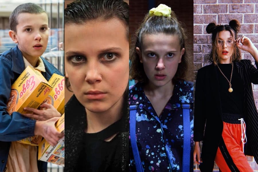 Once - Millie Bobby Brown | Cosas más extrañas elegidas después y ahora |: Su belleza