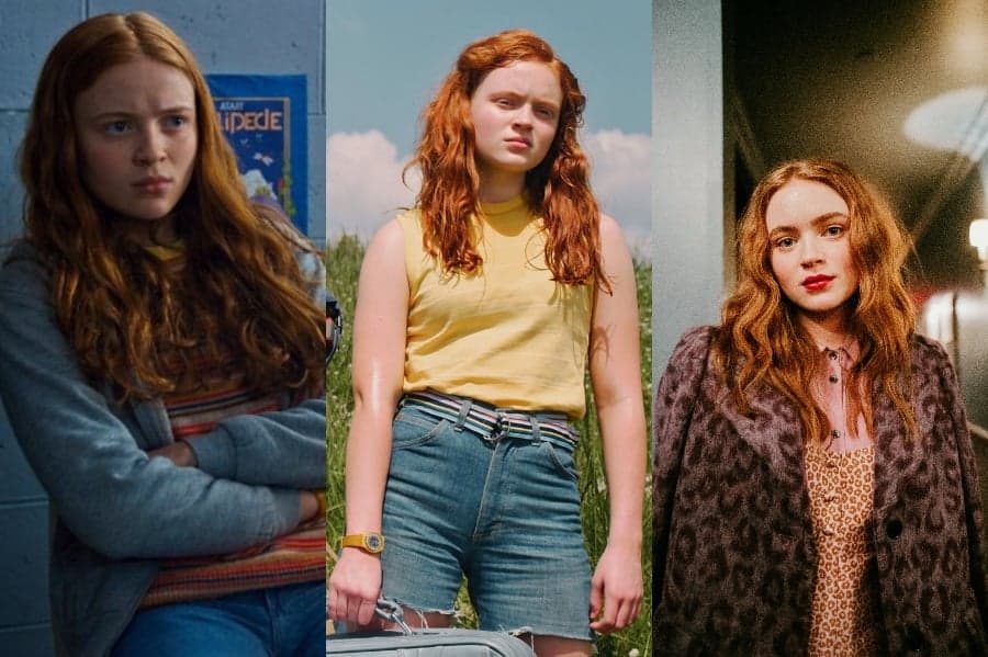 Max – Sadie Sink | Cosas más extrañas elegidas después y ahora |: Su belleza