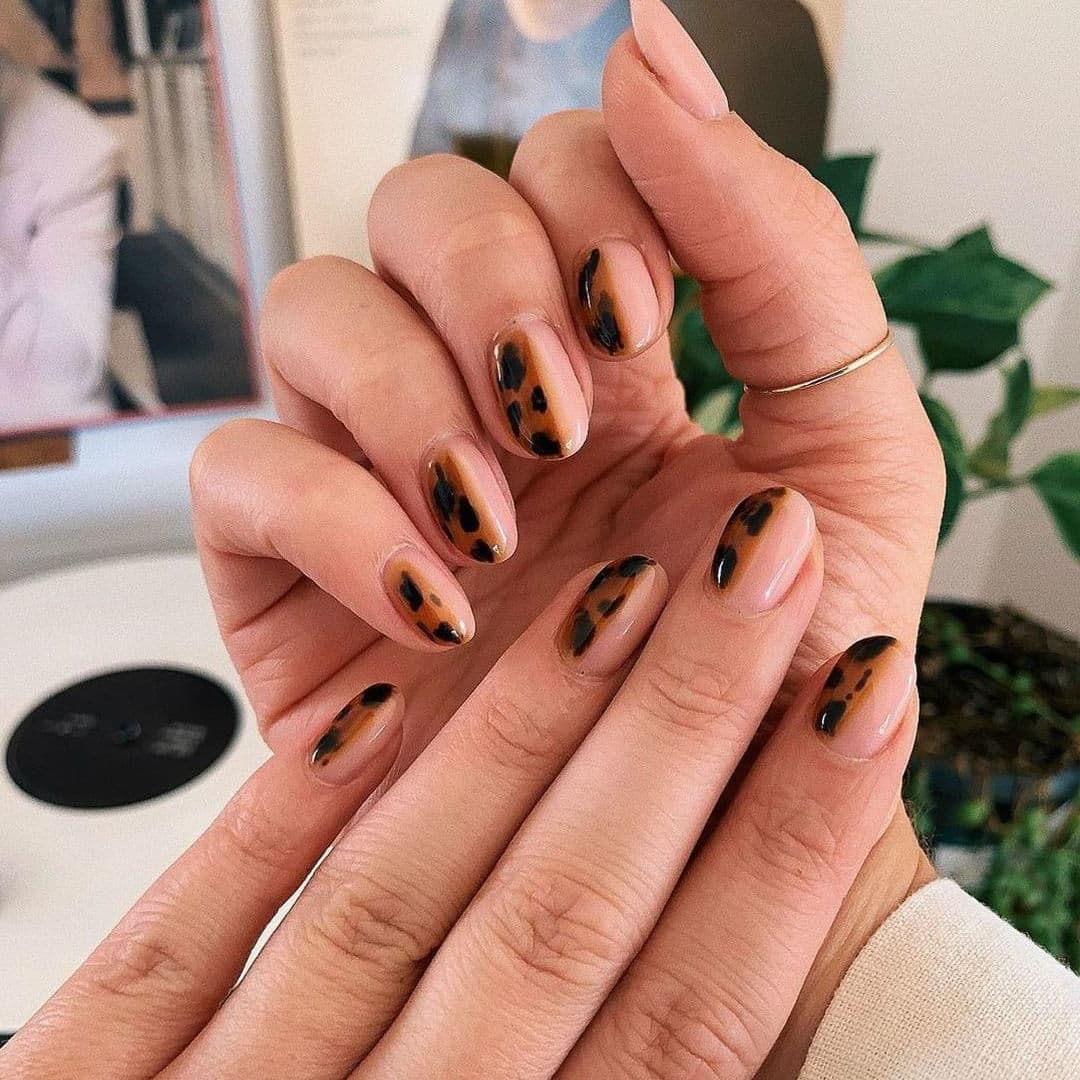 Patrones de la naturaleza Las uñas de carey son la manicura de otoño más de moda Su Belleza