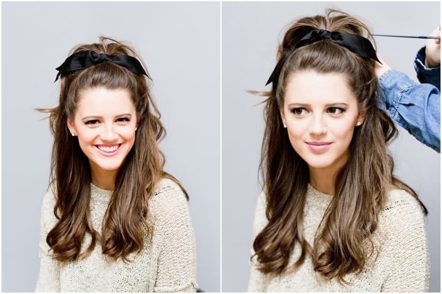 Medio pony voluminoso | 12 peinados bastante largos para el otoño de 2019 | su belleza