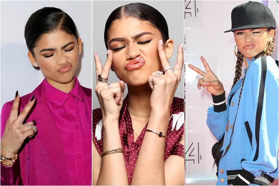 Zendaya |: 11 poses de celebridades famosas que probablemente nunca hayas notado | su belleza