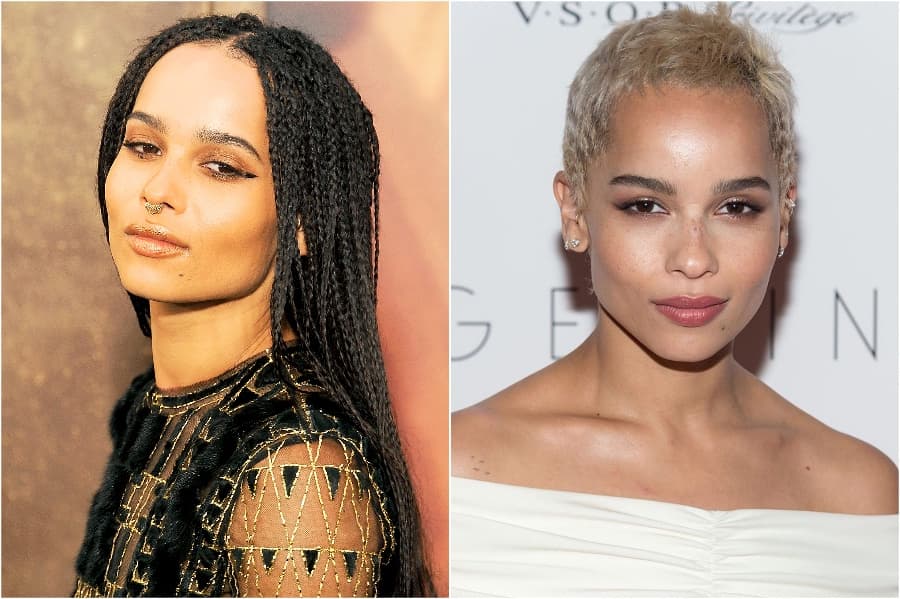 Zoe Kravitz |: 15 estrellas que se afeitaron la cabeza y lucieron | su belleza