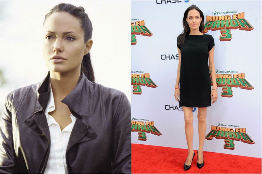 Angelina Jolie |: Celebridades que se pusieron súper delgadas | su belleza