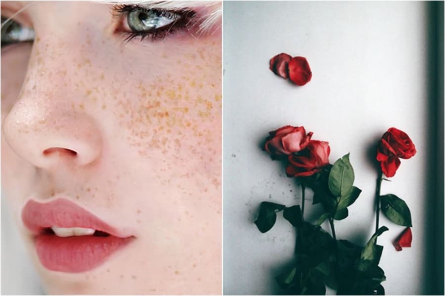 Pétalos de rosa como lápiz labial | 7 consejos de belleza de tu abuela | su belleza