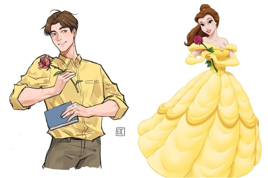Bella |: Si las princesas de Disney fueran niños | su belleza