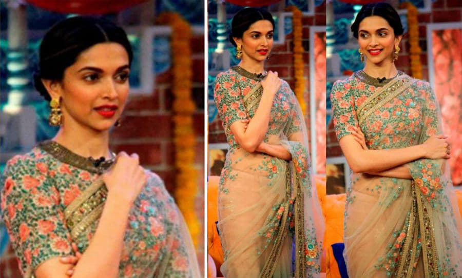 Deepika Padukone en sari |: HerBeauty: