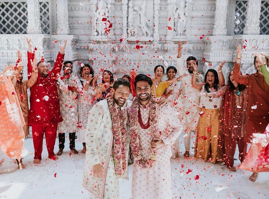 Pareja gay captura una magnífica boda tradicional india #2 | su belleza