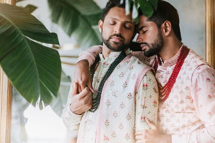 Pareja gay captura una magnífica boda tradicional india #4 | su belleza