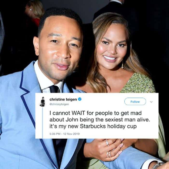 Chrissy Teigen se divierte John Legend es nombrado el hombre vivo más sexy de 2019, su esposa Chrissy Teigen se convierte en su mayor troll | su belleza
