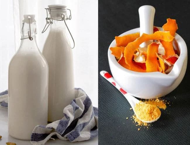 Cáscara de naranja con leche | 15 remedios naturales que las mujeres indias usan para una piel perfecta | su belleza