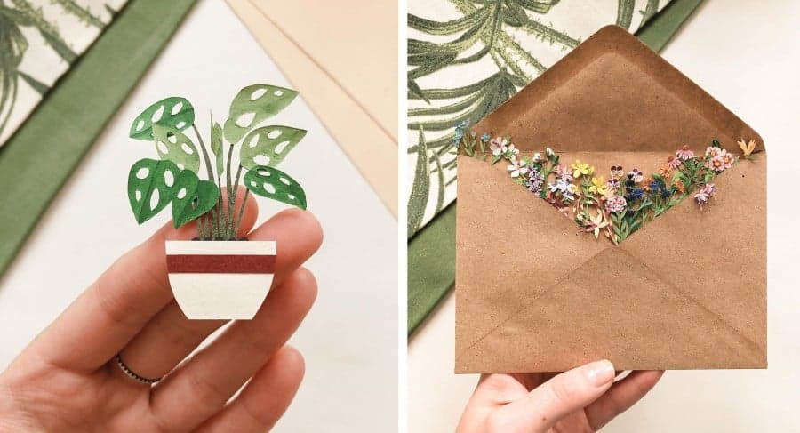 Artistas rusos fabrican impresionantes plantas y flores de papel.