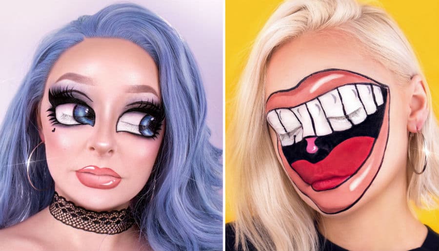 La maquilladora autodidacta nos sorprende con su innovadora técnica de arte facial.