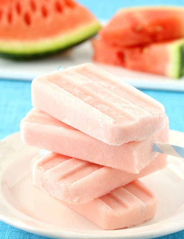 Paletas de yogur de sandía | Su belleza: