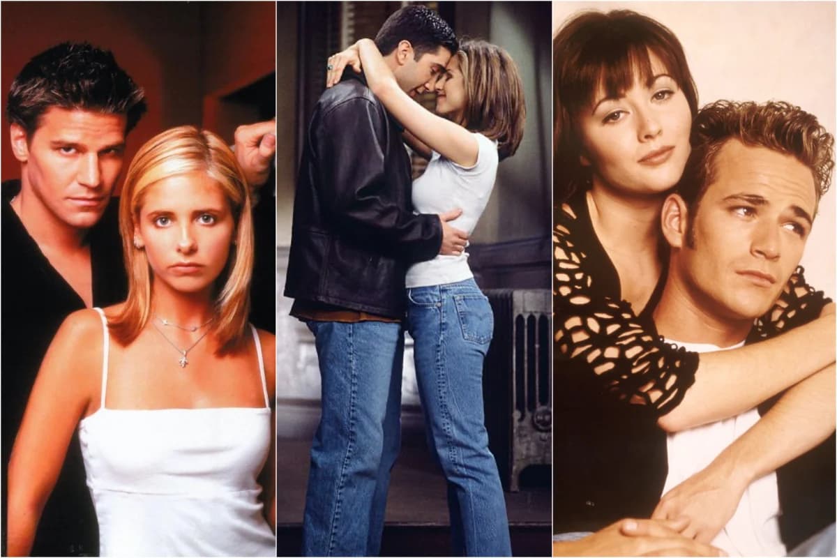 7 icónicas parejas de los 90 en la pantalla y cómo ha sido su vida real años después.