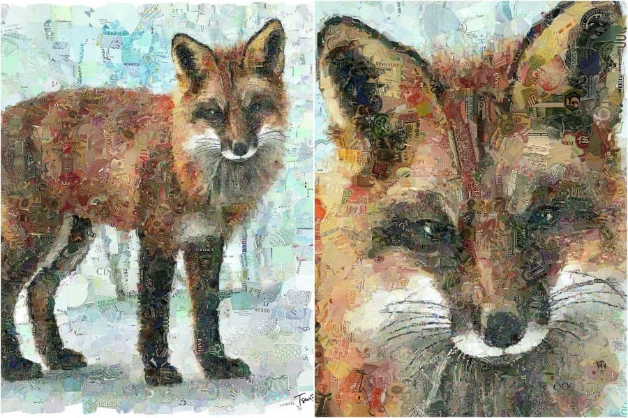 artista visual hace mosaicos